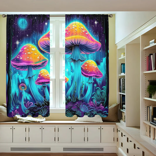 Fantasy Mushroom Curtains