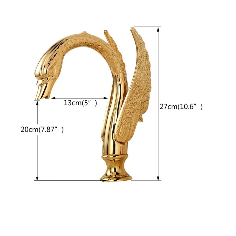 Luxury Swan Shape Basin Tap