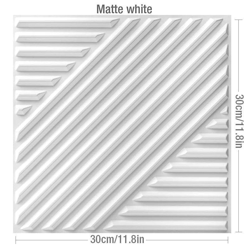 30cm Decorative 3D Wall Panel rose Diamond Design Non self-adhesive plastic tile 3D wall sticker living room Bathroom wall paper