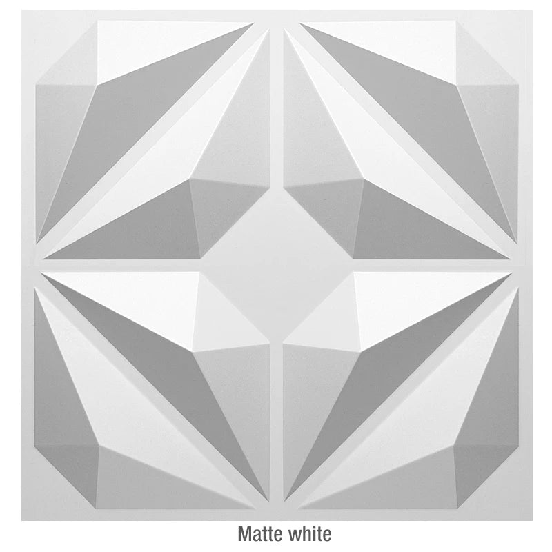 30cm Decorative 3D Wall Panel rose Diamond Design Non self-adhesive plastic tile 3D wall sticker living room Bathroom wall paper