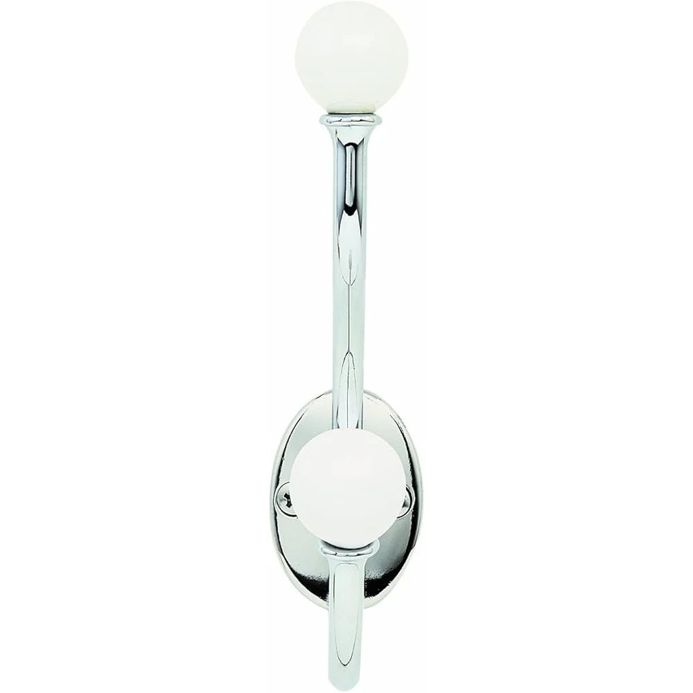 coat Hook Zinc White Chrome Finish