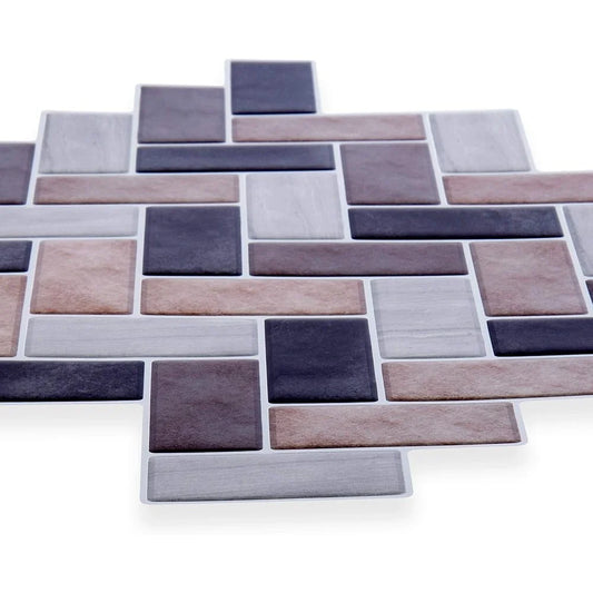 Herringbone Peel and Stick Wall Tiles