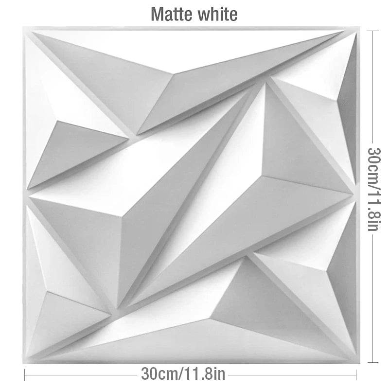 30cm Decorative 3D Wall Panel rose Diamond Design Non self-adhesive plastic tile 3D wall sticker living room Bathroom wall paper
