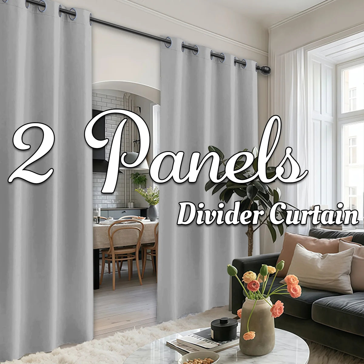 Divider Curtains with Grommet Top