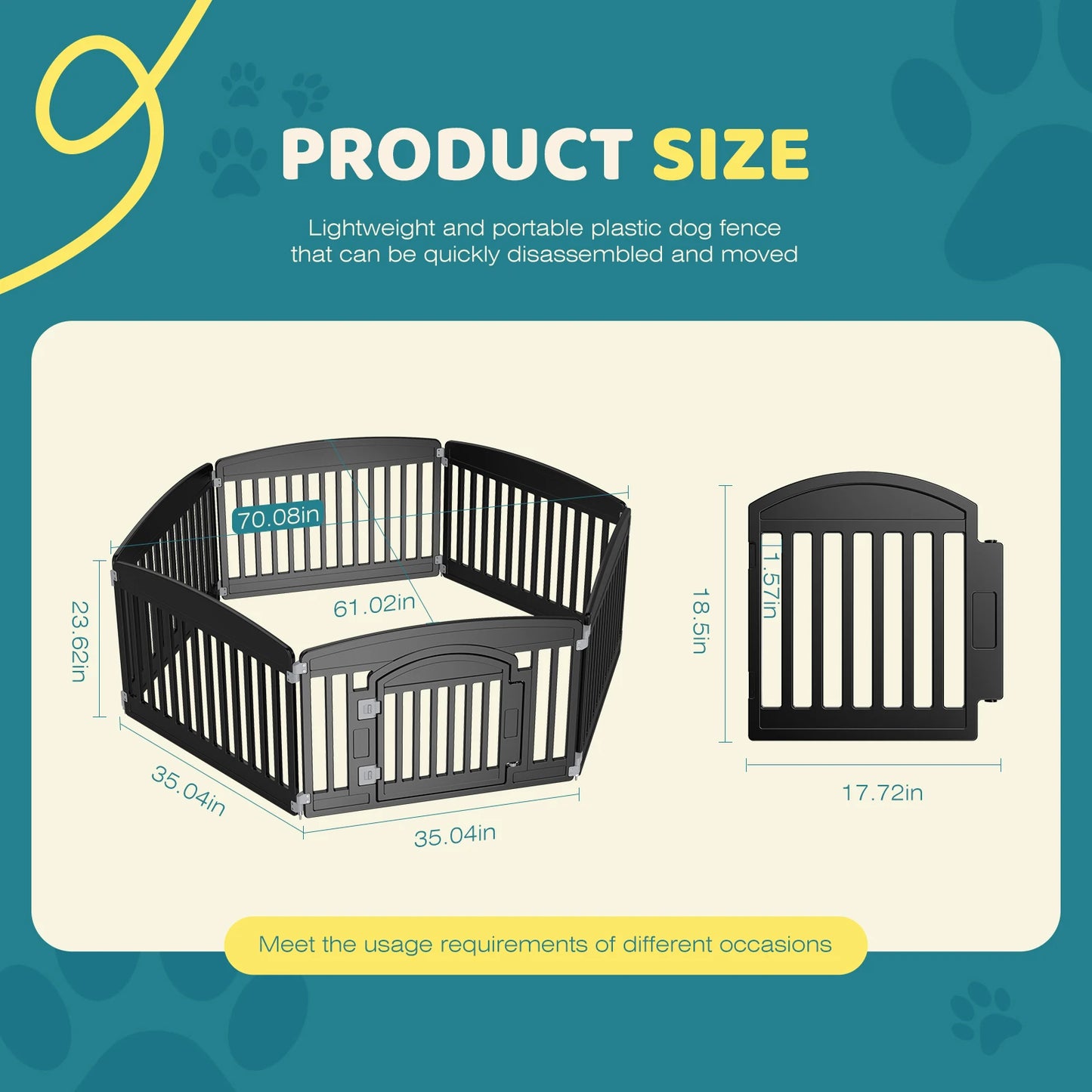Dog Playpen 6 Panel