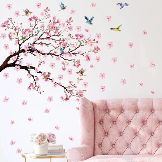 Plum Peach Blossom Wall Stickers