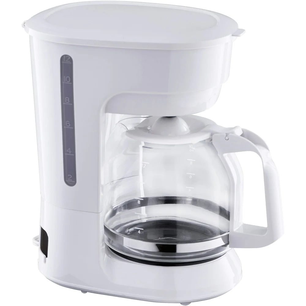 12-Cup Drip Coffee Maker Automatic Shut-Off Temperature Control Easy Clean Dishwasher-Safe Carafe Indicator Light Large Capacity