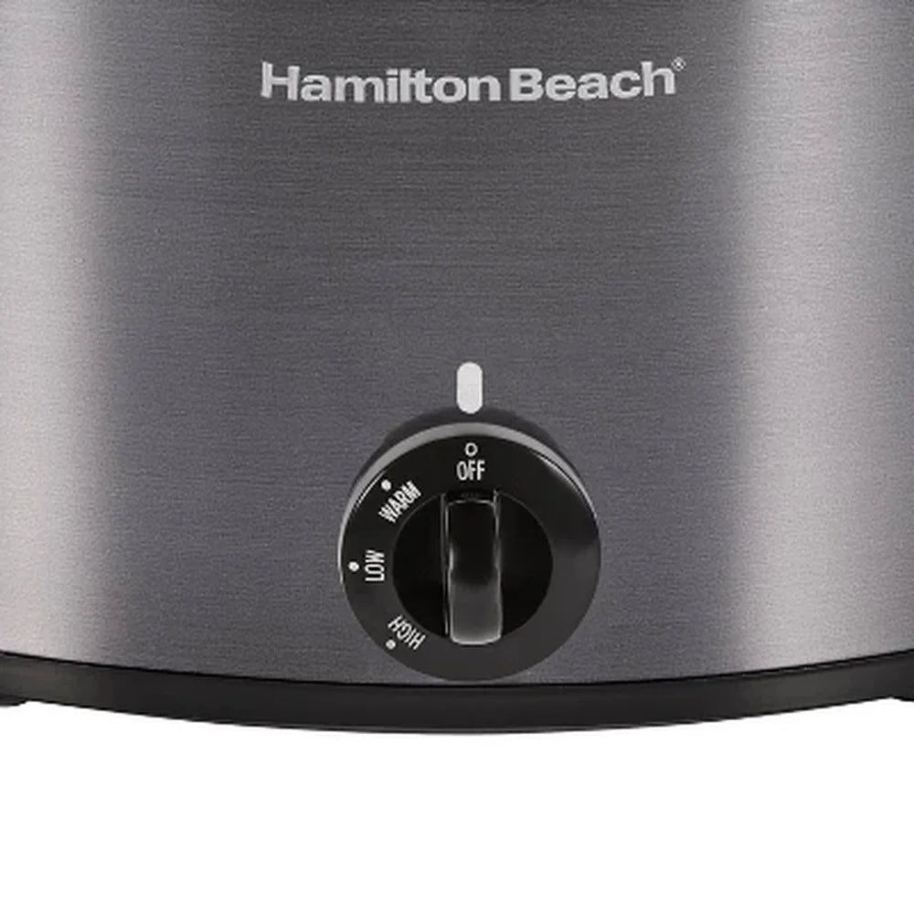 10 Quart Slow Cooker Large Capacity Ceramic Crockpot 3 Settings Dishwasher Safe Stay Cool Handles Perfect Gatherings