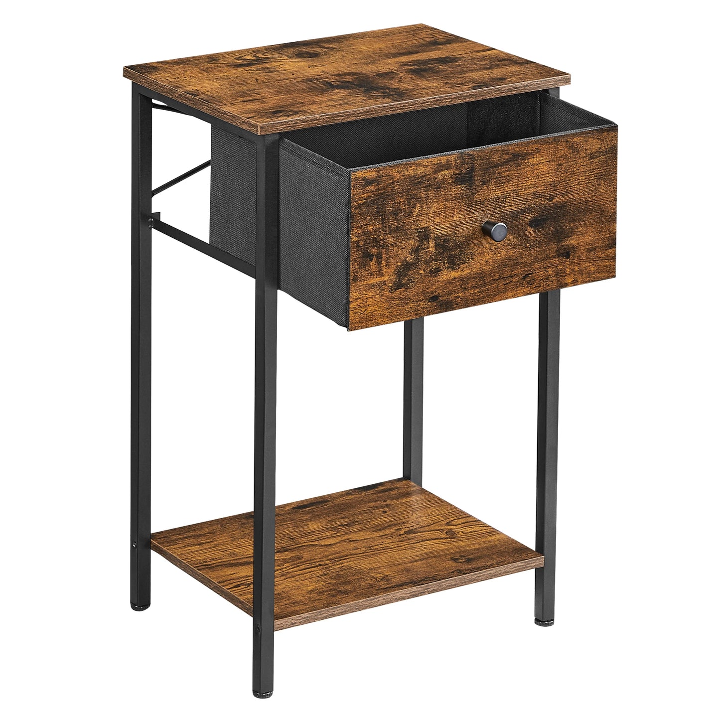 VASAGLE , Side Table with Fabric Drawer, with Shelf