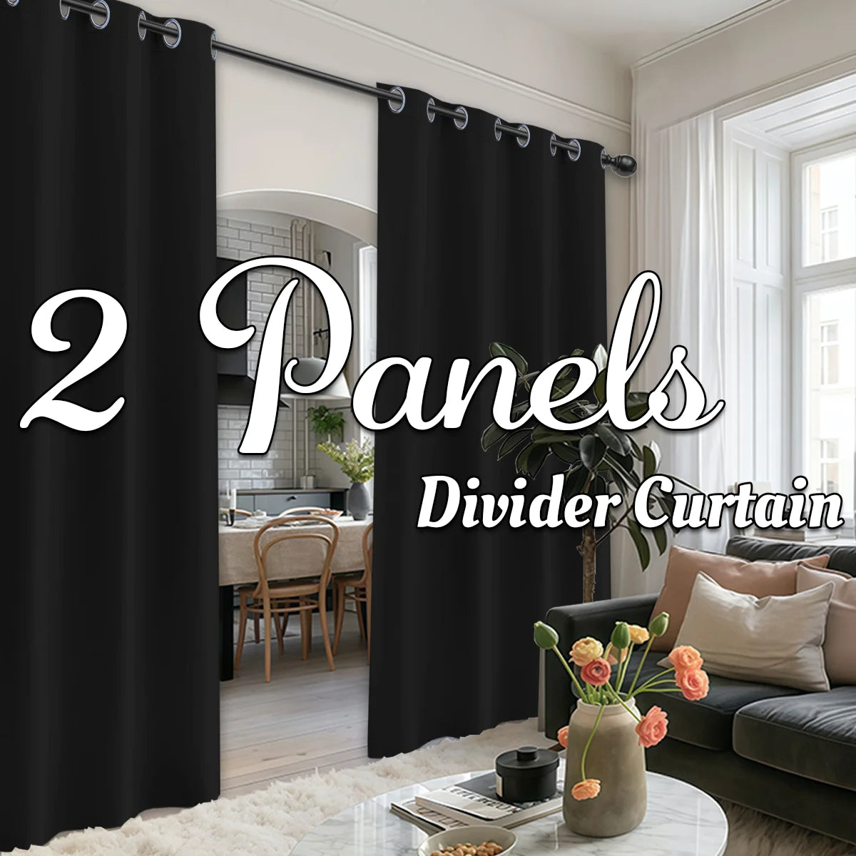 Divider Curtains with Grommet Top