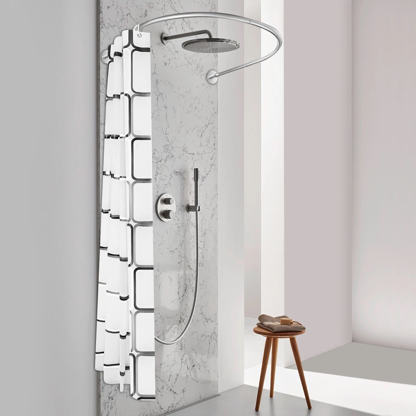 Shower Curtain Rod Set