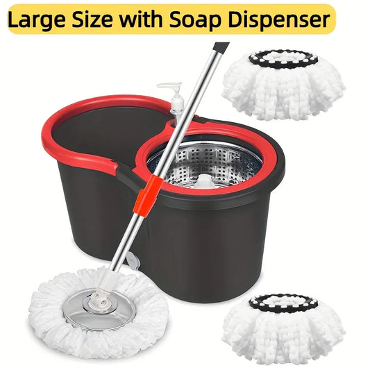 Mop and Bucket with Soap Dispenser