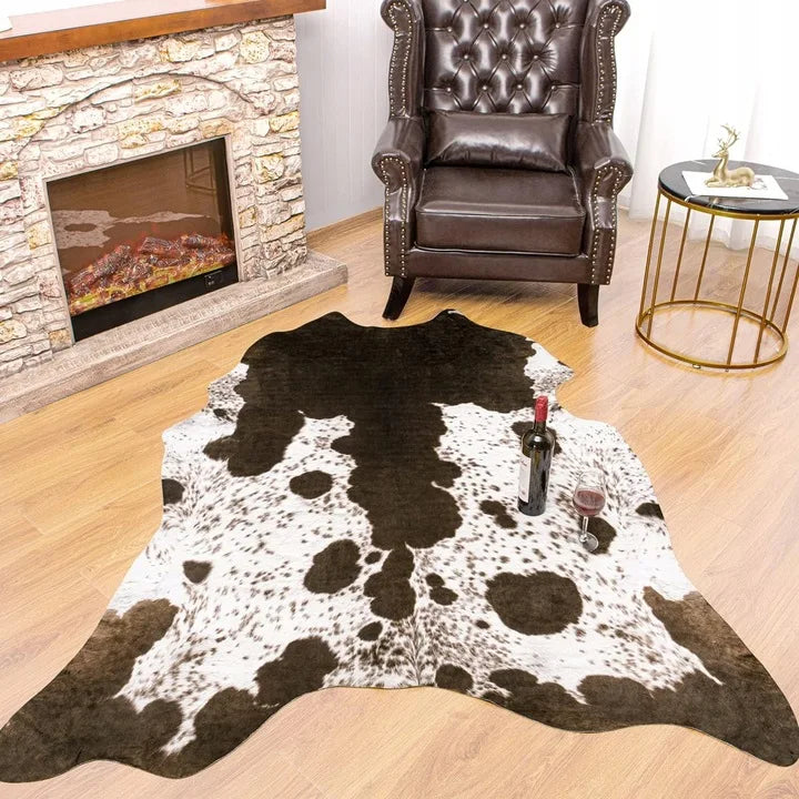 faux fur cowhide rug