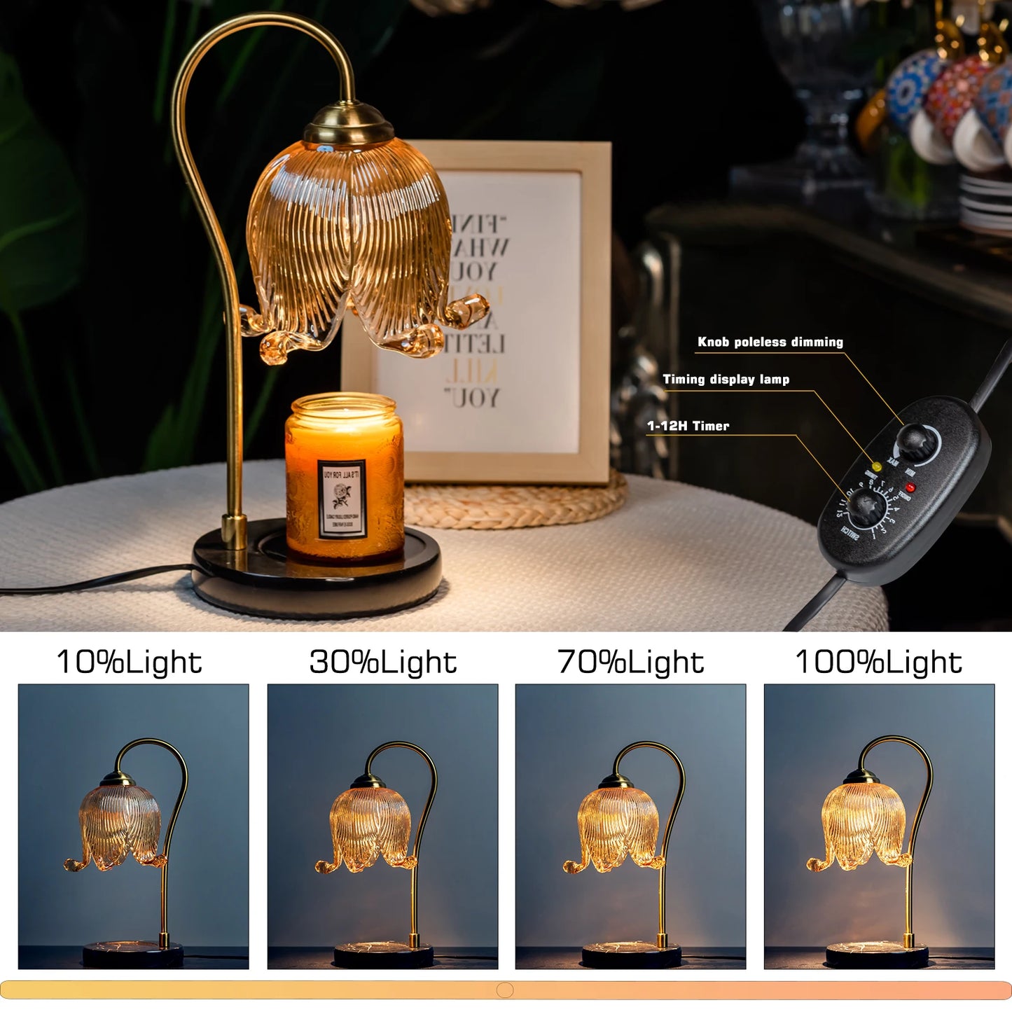 Tulip Flower Candle Lamp