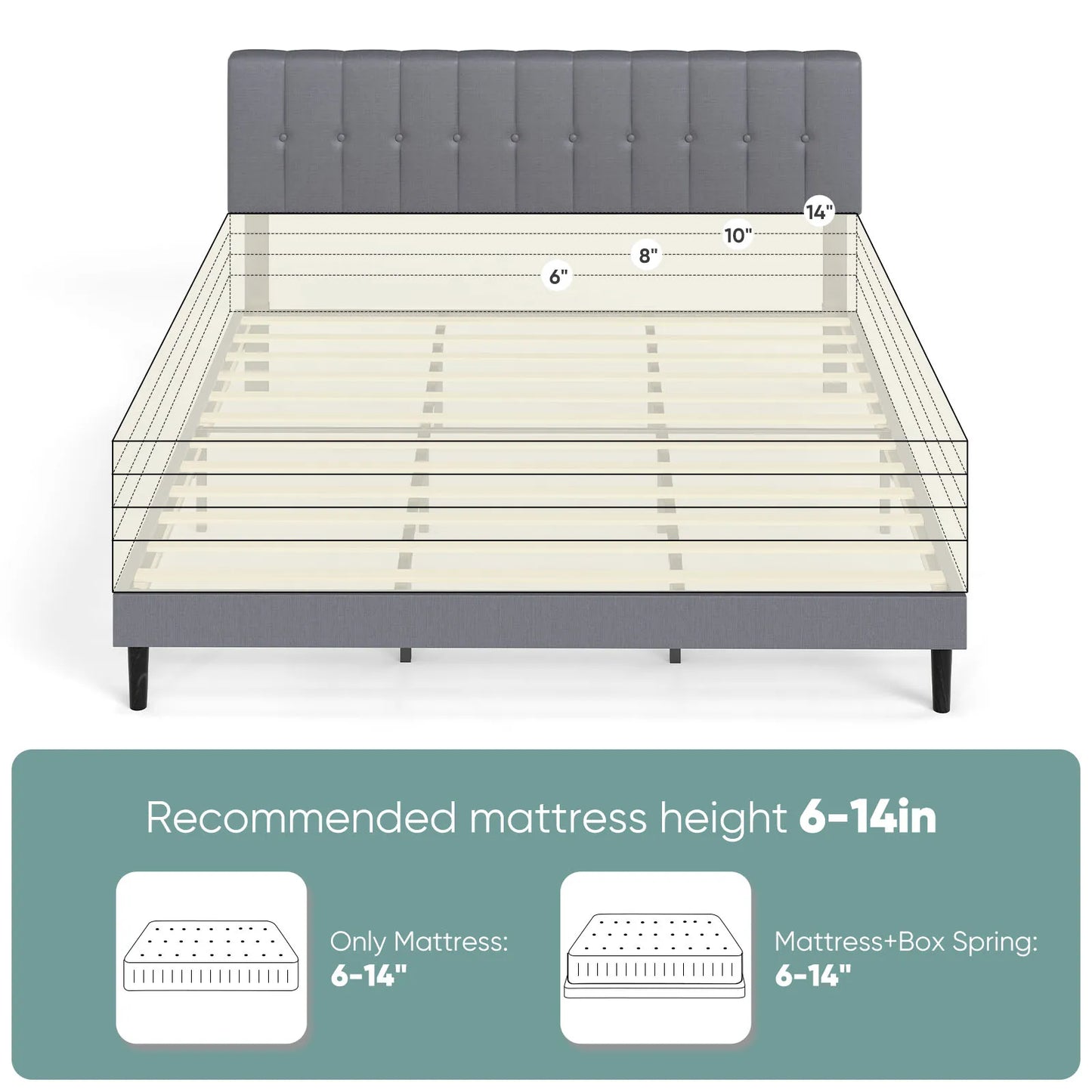 Wooden Solid Bed Frame