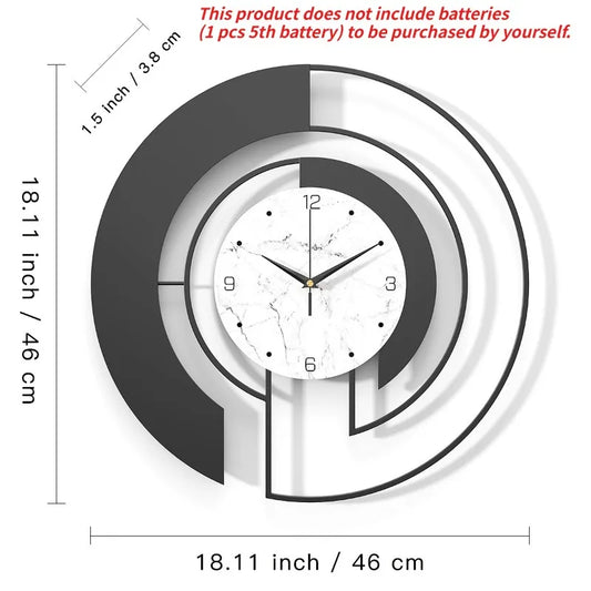 Wall Clock Living Room Light