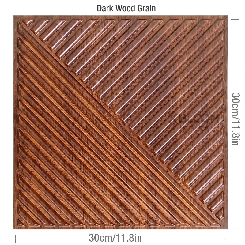 30cm Decorative 3D Wall Panel rose Diamond Design Non self-adhesive plastic tile 3D wall sticker living room Bathroom wall paper