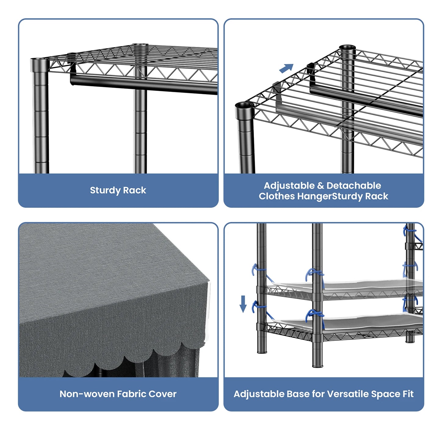 Clothes Rack Storage Organizer