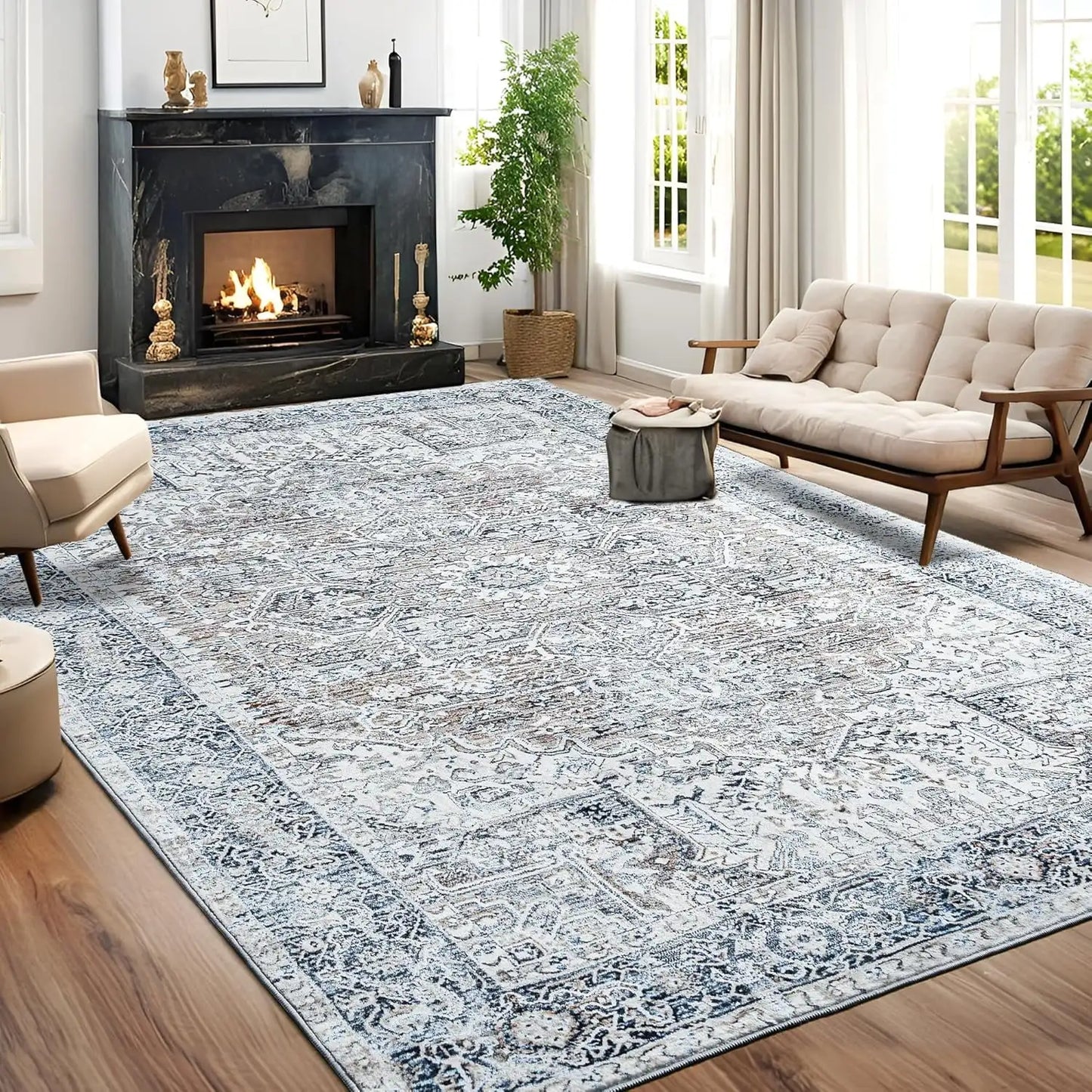 Faux Cashmere Area Rugs