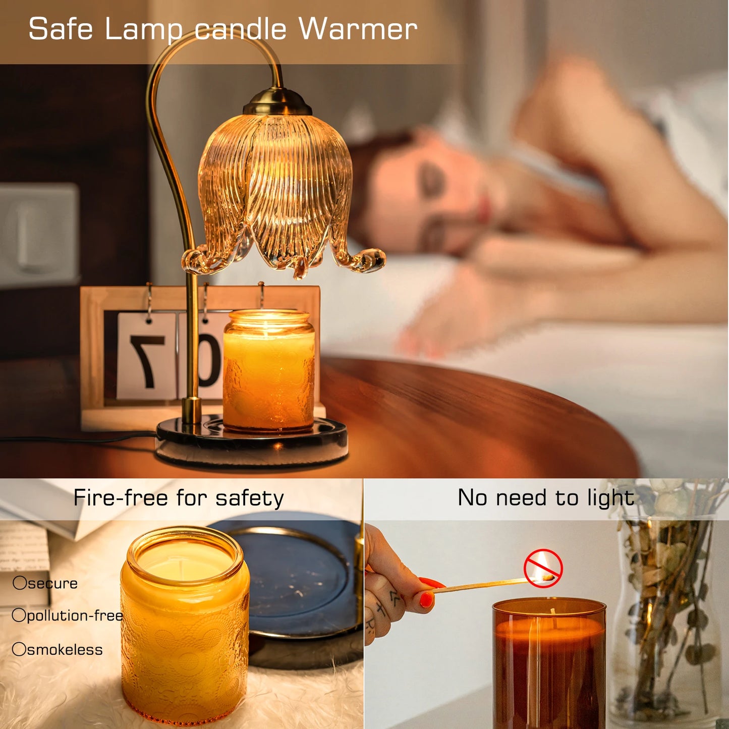 Tulip Flower Candle Lamp