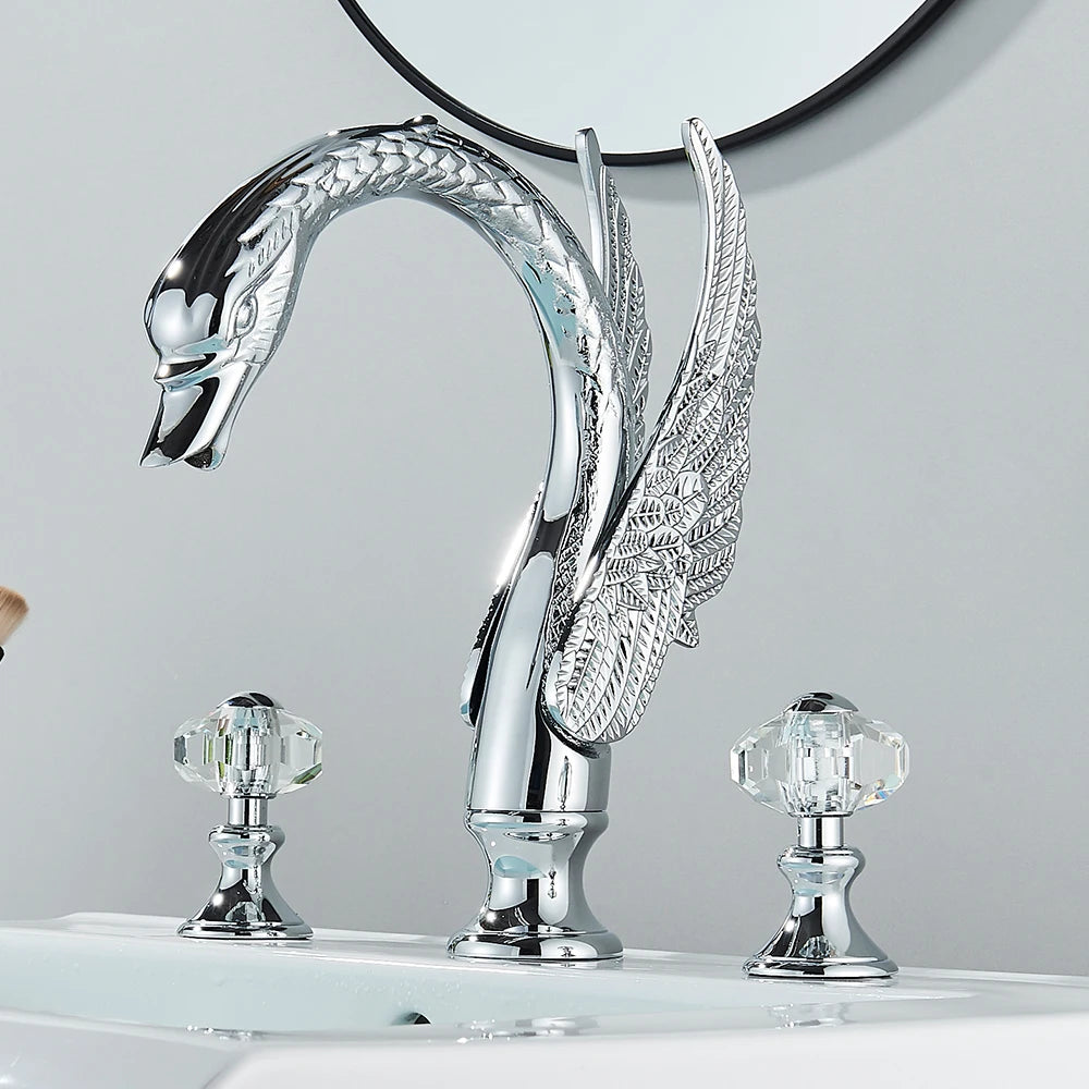 Luxury Swan Shape Basin Tap