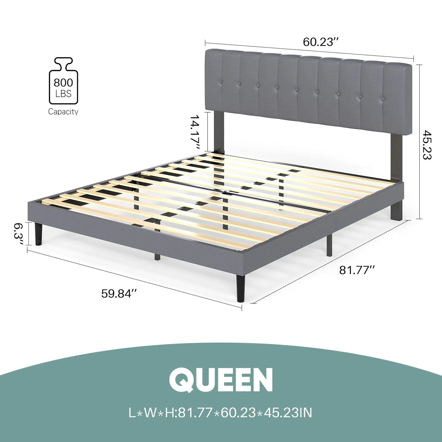 Wooden Solid Bed Frame