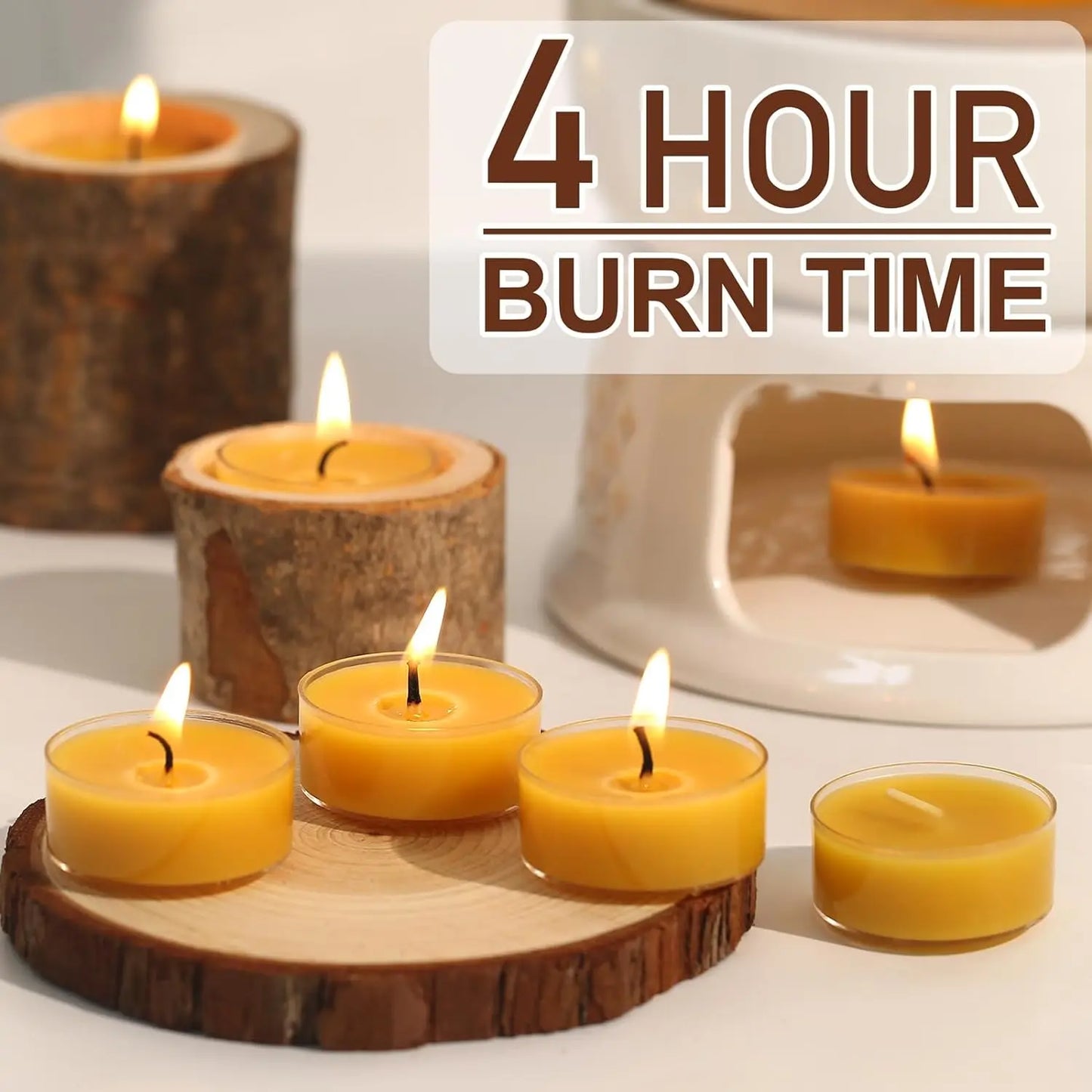 Beeswax Tealight Candles