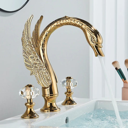 Luxury Swan Shape Basin Tap