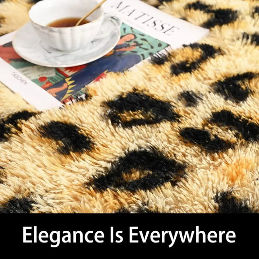 Leopard/ Cheetah Print Area Rug