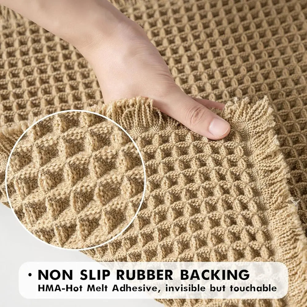 Set Of 2 Waffle Bathroom Rugs