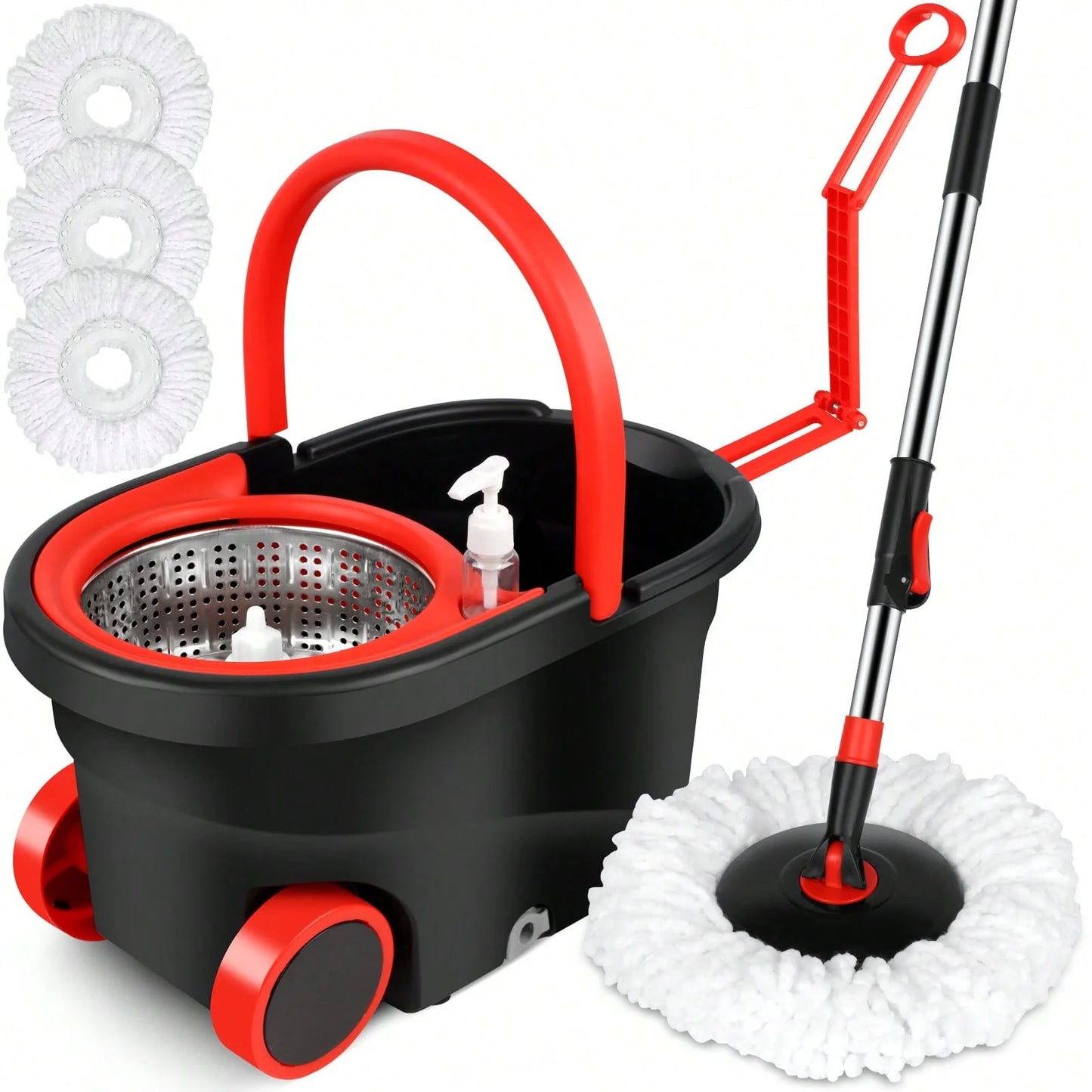 Mop and Bucket with Soap Dispenser