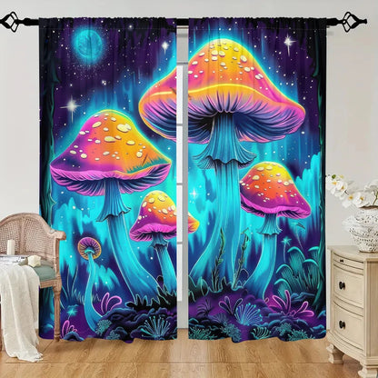 Fantasy Mushroom Curtains