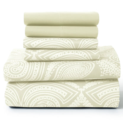 6Pc Paisley Sheet Set