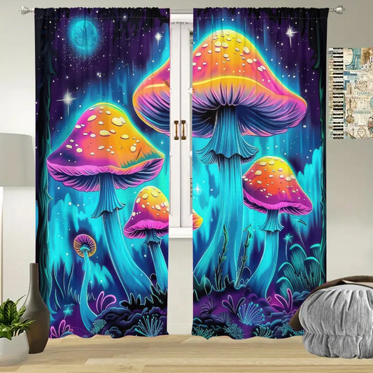 Fantasy Mushroom Curtains