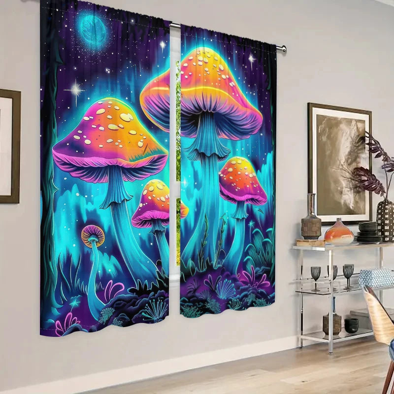 Fantasy Mushroom Curtains