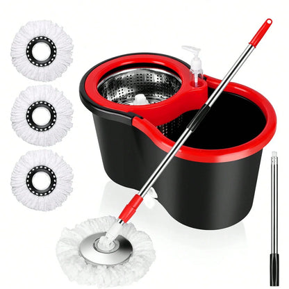 Mop and Bucket with Soap Dispenser