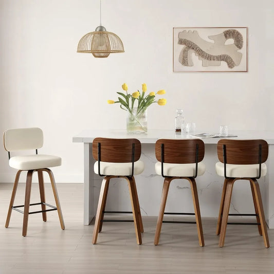 Swivel Bar Stools Set of 4