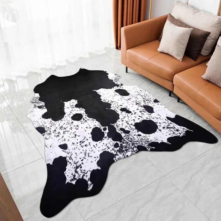 faux fur cowhide rug