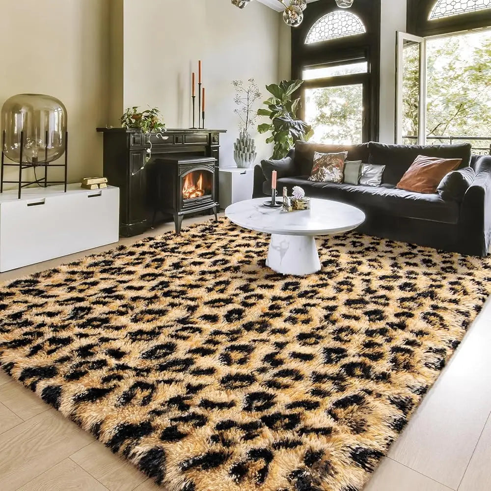 Leopard/ Cheetah Print Area Rug