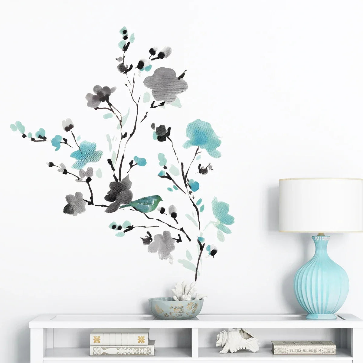 Plum Peach Blossom Wall Stickers