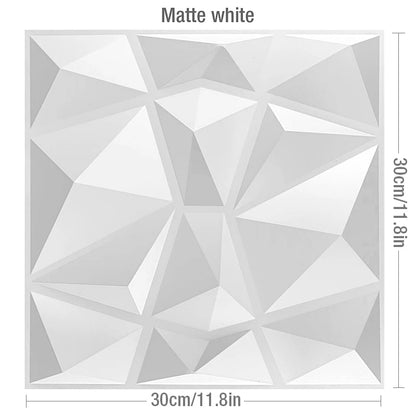 30cm Decorative 3D Wall Panel rose Diamond Design Non self-adhesive plastic tile 3D wall sticker living room Bathroom wall paper