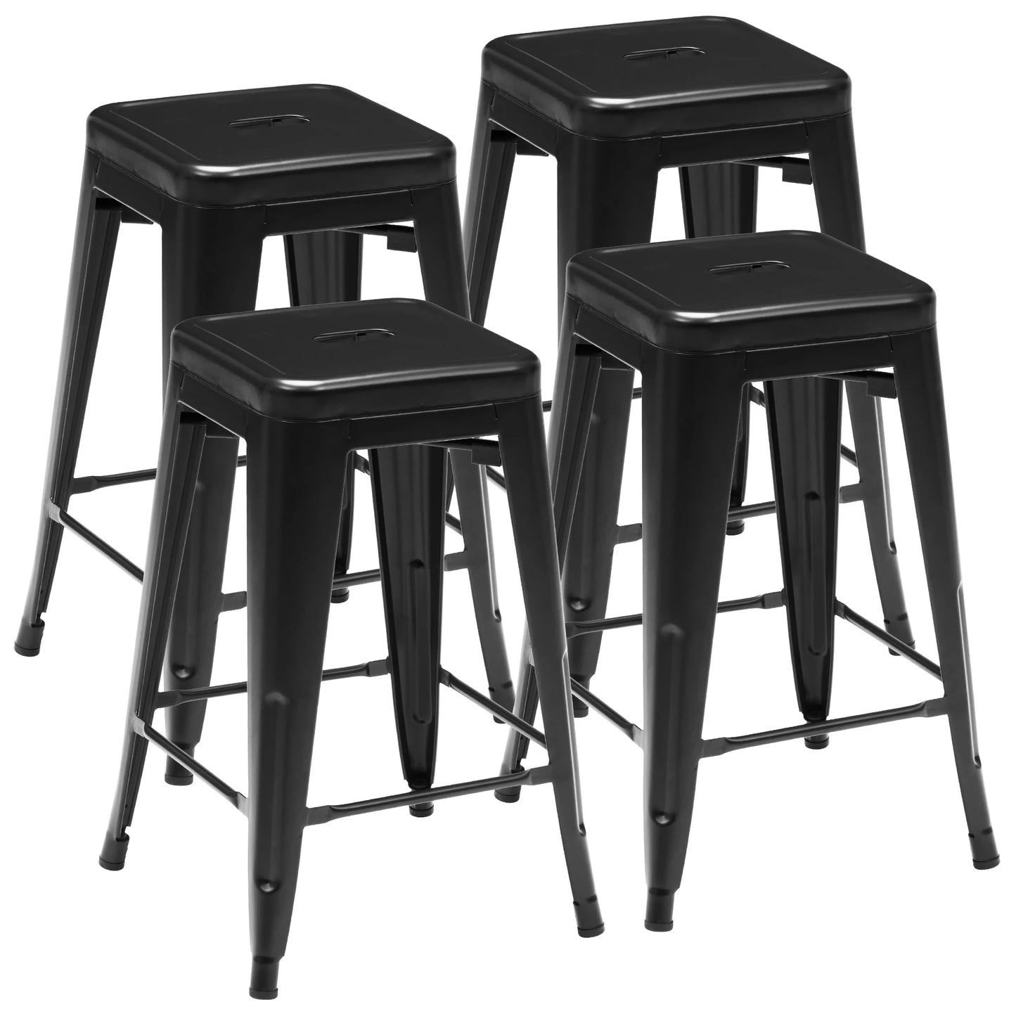Metal Bar Stools Set of 4