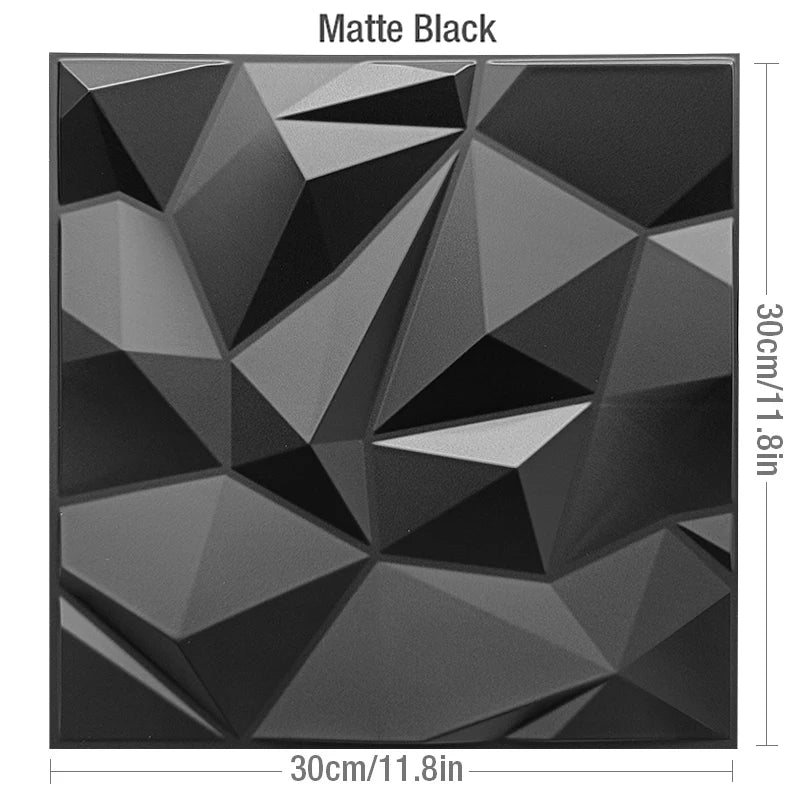 30cm Decorative 3D Wall Panel rose Diamond Design Non self-adhesive plastic tile 3D wall sticker living room Bathroom wall paper