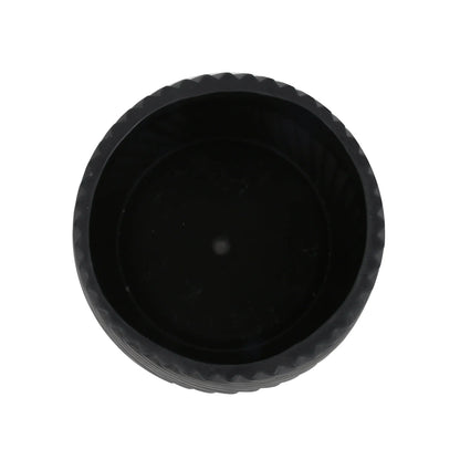 Black Ceramic Planter Pot with Rim, 8-Inch
