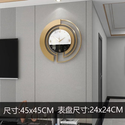 Wall Clock Living Room Light