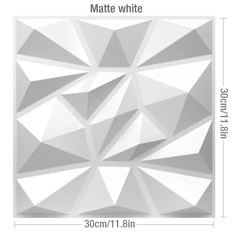 30cm Decorative 3D Wall Panel rose Diamond Design Non self-adhesive plastic tile 3D wall sticker living room Bathroom wall paper