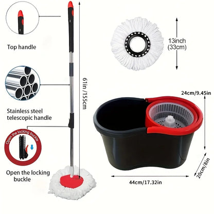 Mop and Bucket with Soap Dispenser