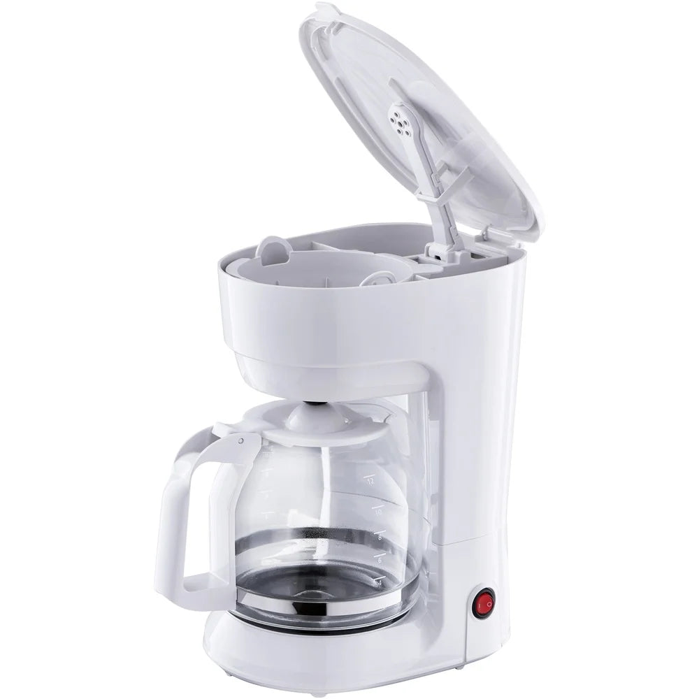 12-Cup Drip Coffee Maker Automatic Shut-Off Temperature Control Easy Clean Dishwasher-Safe Carafe Indicator Light Large Capacity