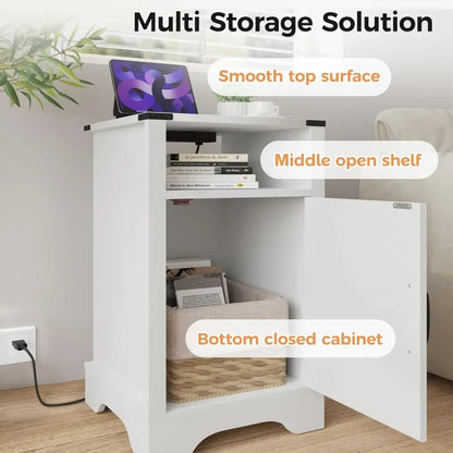 Nightstand  with Charging Station