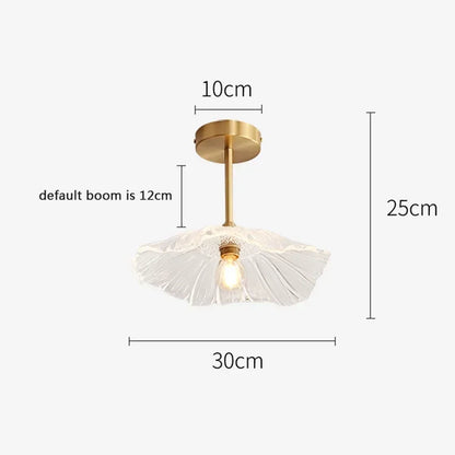 Transparent Glass Flower Ceiling Lights